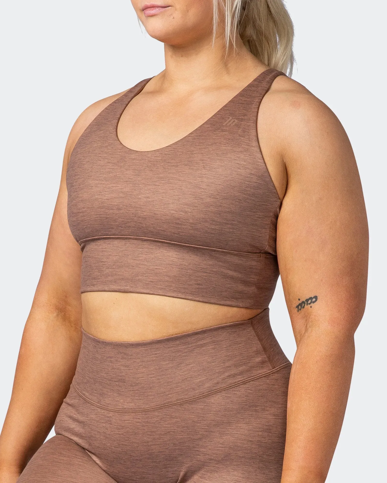 Lift Longline Bra - Nutmeg Marl