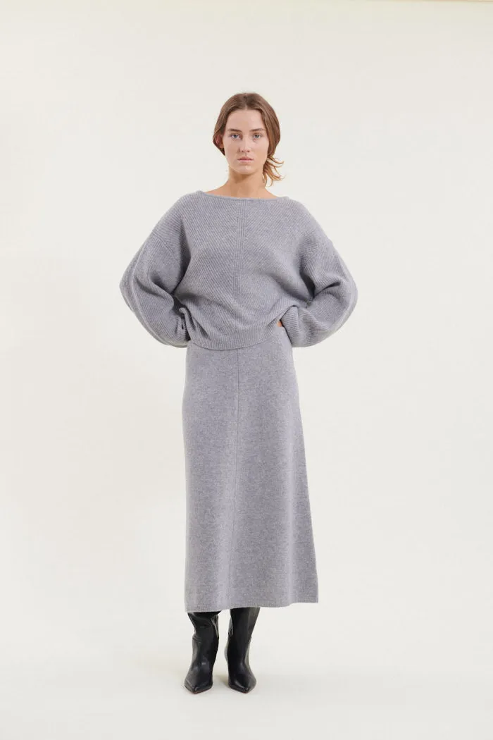 Lise 3/4 Skirt - Light Grey Mel.