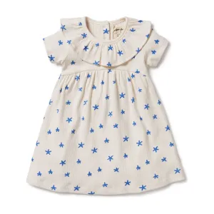 Little Starfish Organic Rib Ruffle Dress