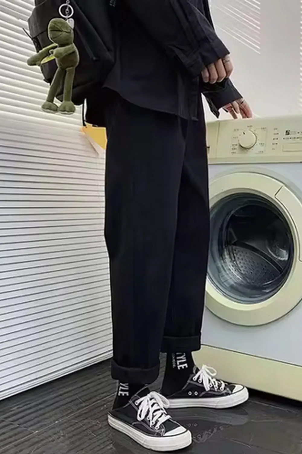 Long Straight Slim Men Jeans Pants