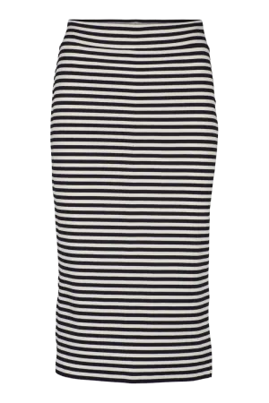 Ludmilla Long Skirt - whisper white/dark grey mel./black