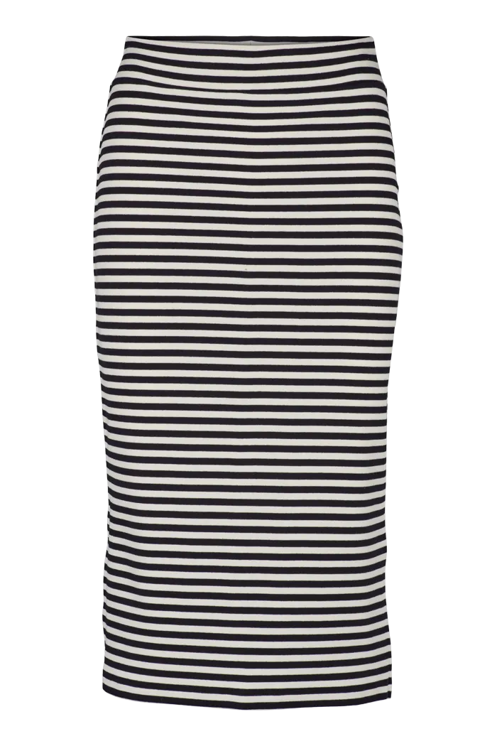 Ludmilla Long Skirt - whisper white/dark grey mel./black