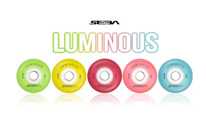 Luminous LED Inline Wheels 80mm 85a 4pk