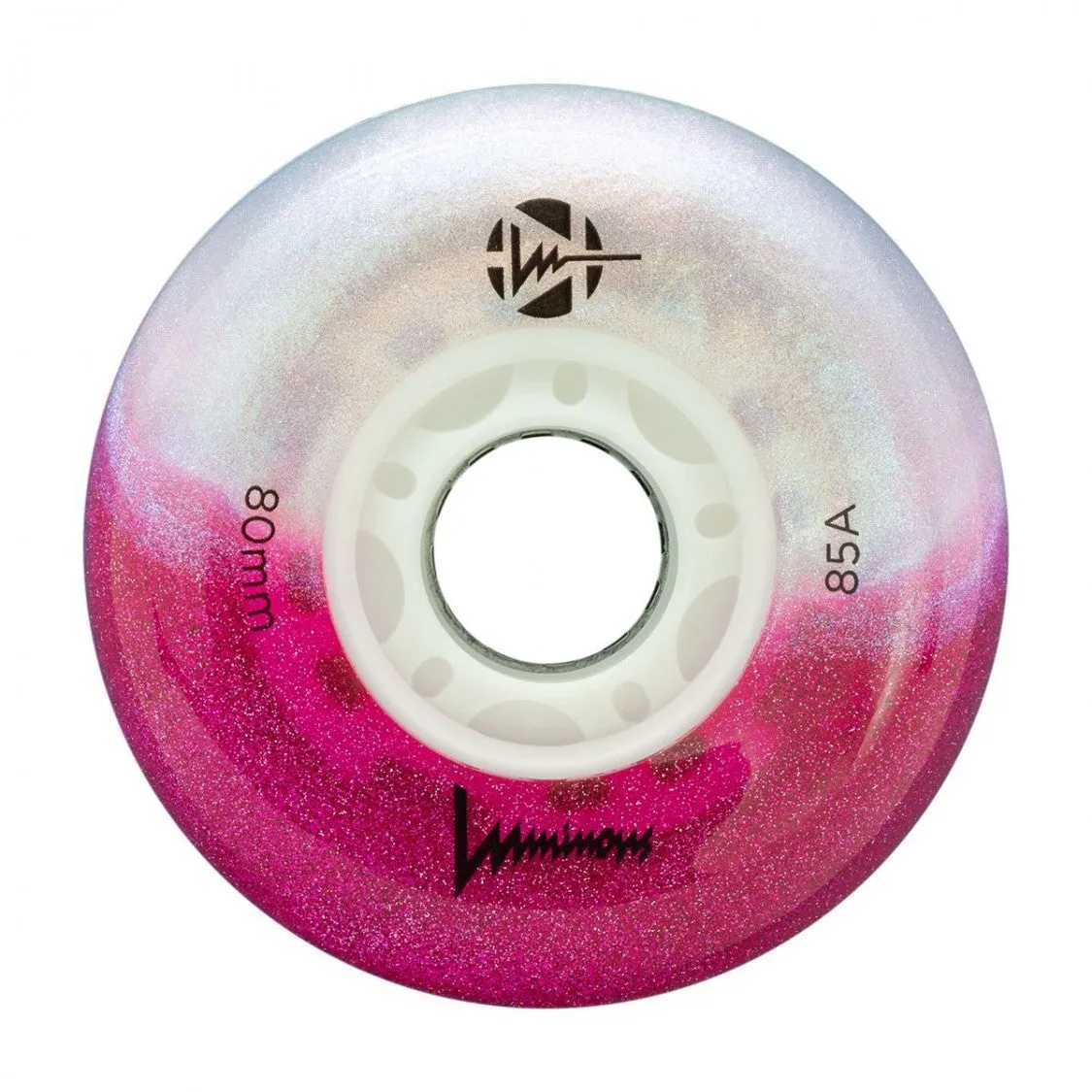Luminous LED Inline Wheels Glitter 80mm 85a 4pk
