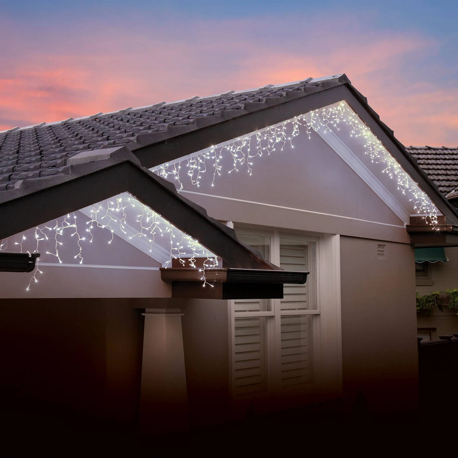 Lytworx 400 White LED Connectable Icicle Lights