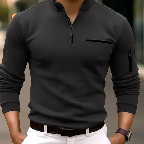 Men's Billie quarter-zip polo shirt