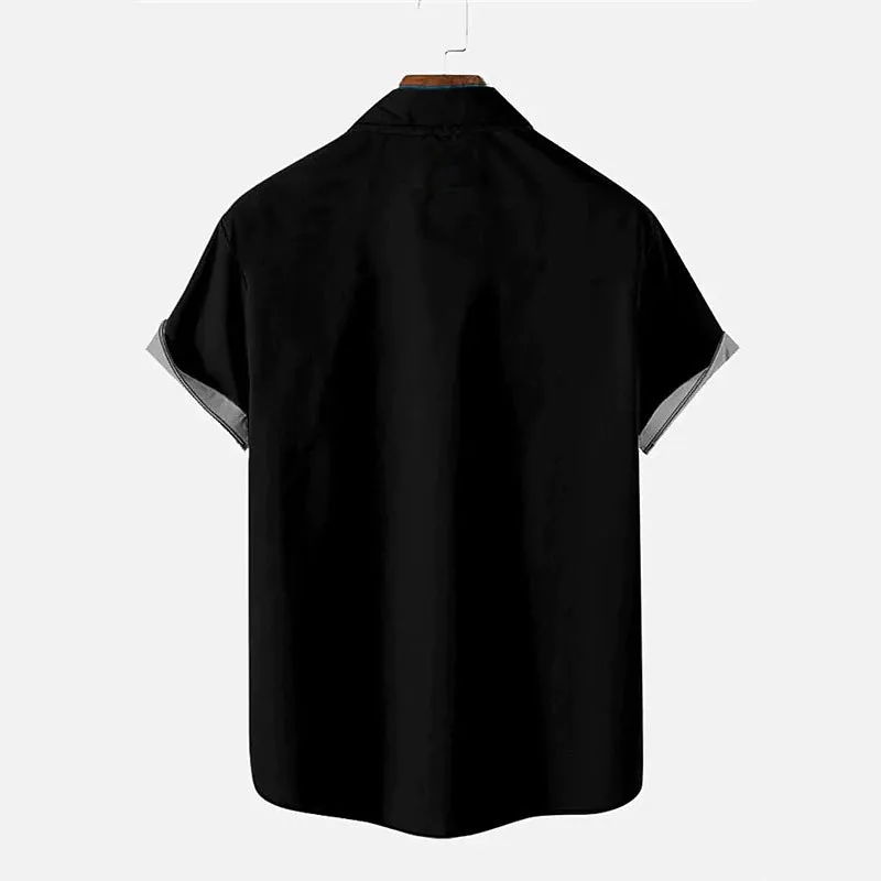 Men's Christmas tree Printed Short Sleeve Shirts