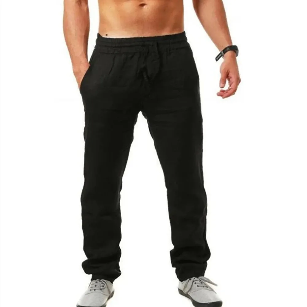 Men's Cotton Linen Casual Pants Summer