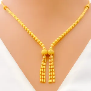 Mesmerizing Modish 22K Gold Rare Necklace Set