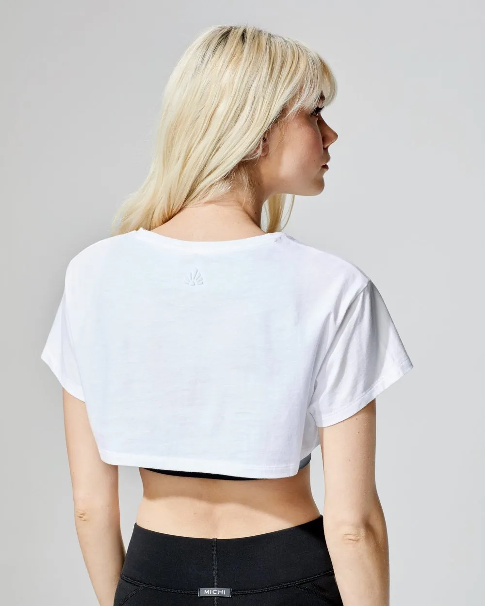 MICHI Flash Crop Top White