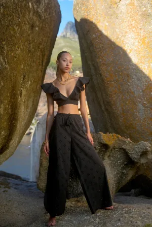 Midnight - Broderie Anglaise Pants