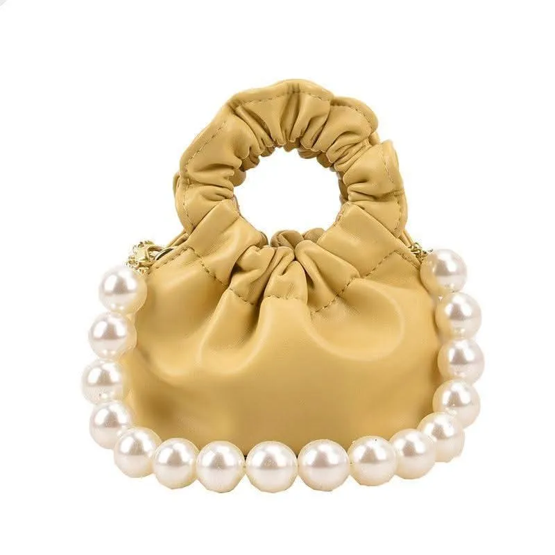 Mini Bag Adorned with Pearls