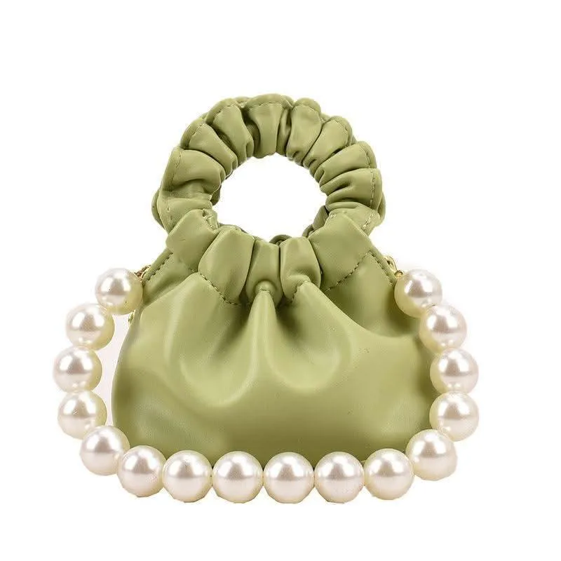 Mini Bag Adorned with Pearls