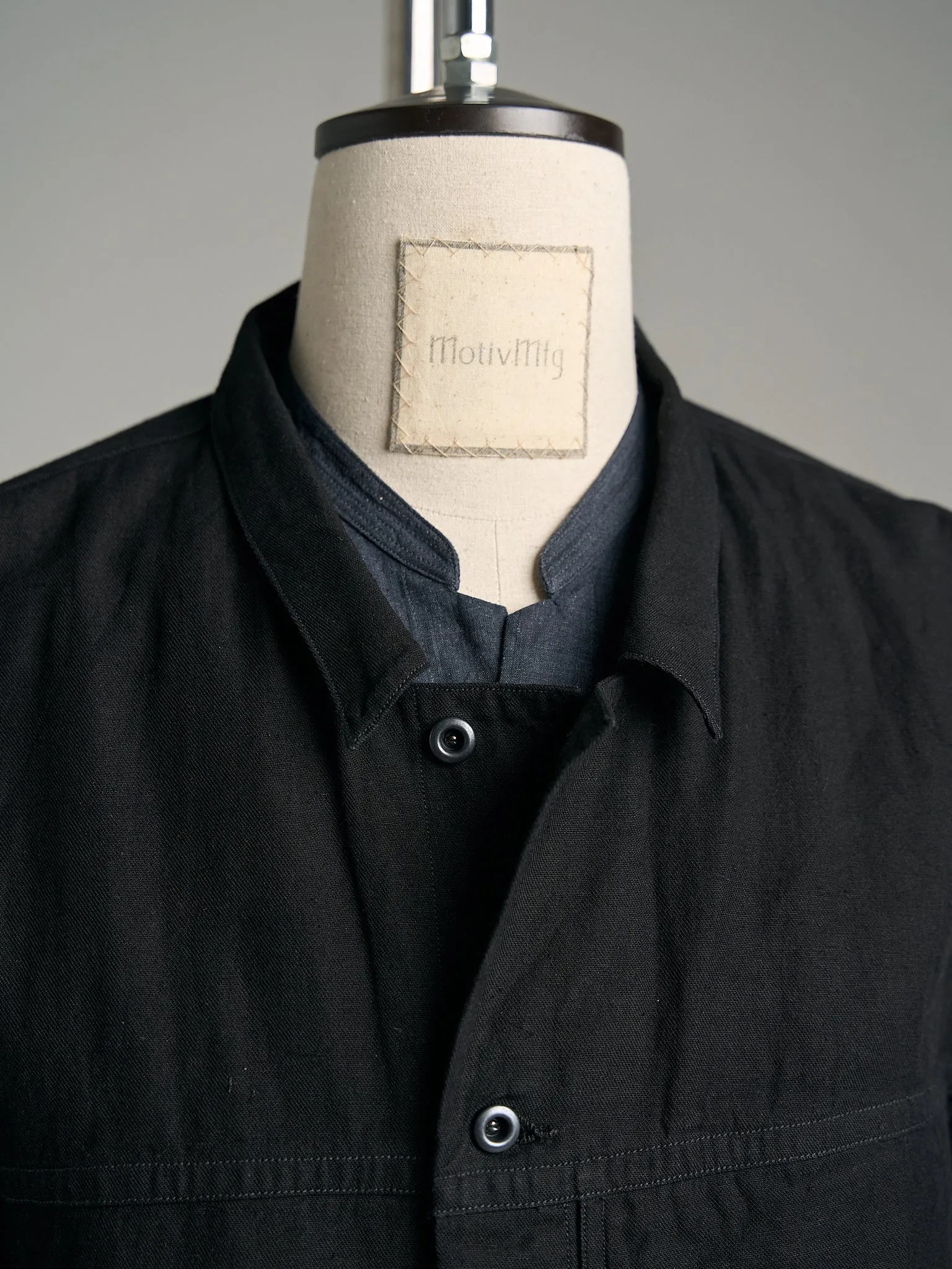 Motiv Litho Jacket Hemp Cotton Black
