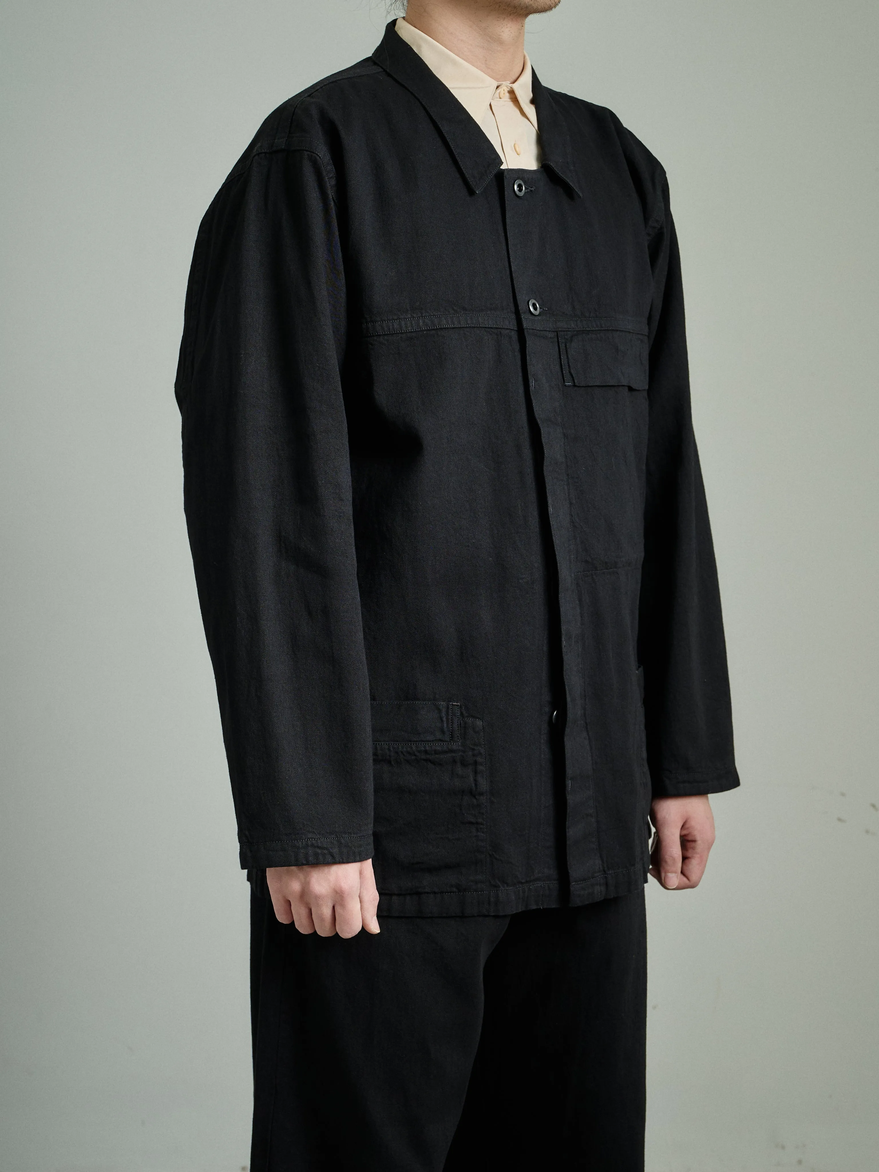 Motiv Litho Jacket Hemp Cotton Black