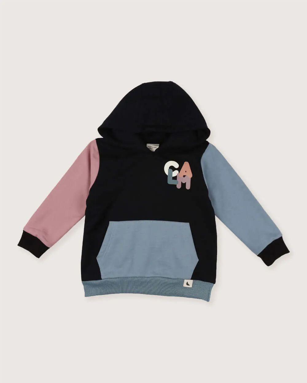 Multicolour Calm Slogan Print Hoodie