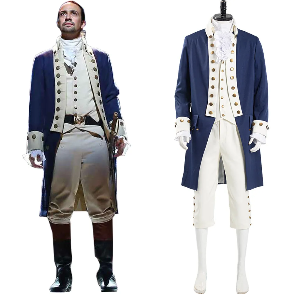Musical Hamilton Halloween Carnival Suit Alexander Hamilton Cosplay Costume Men Uniform Outfit