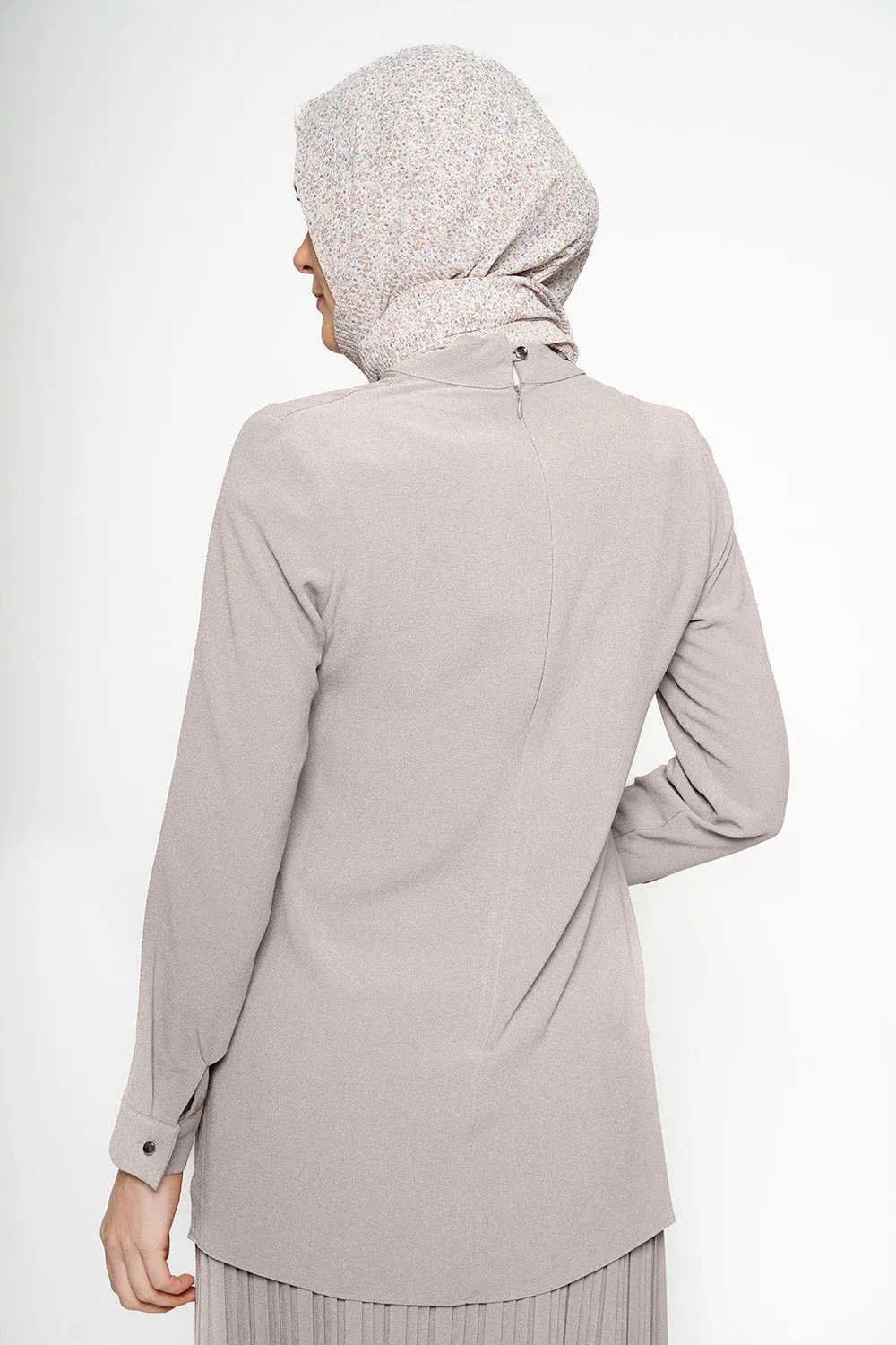 Namaa Modest Skirt Set | Light Grey