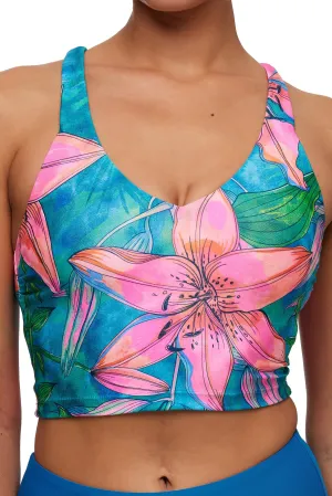 Next Half Moon Kinetic V-Neck Crop Bikini Top