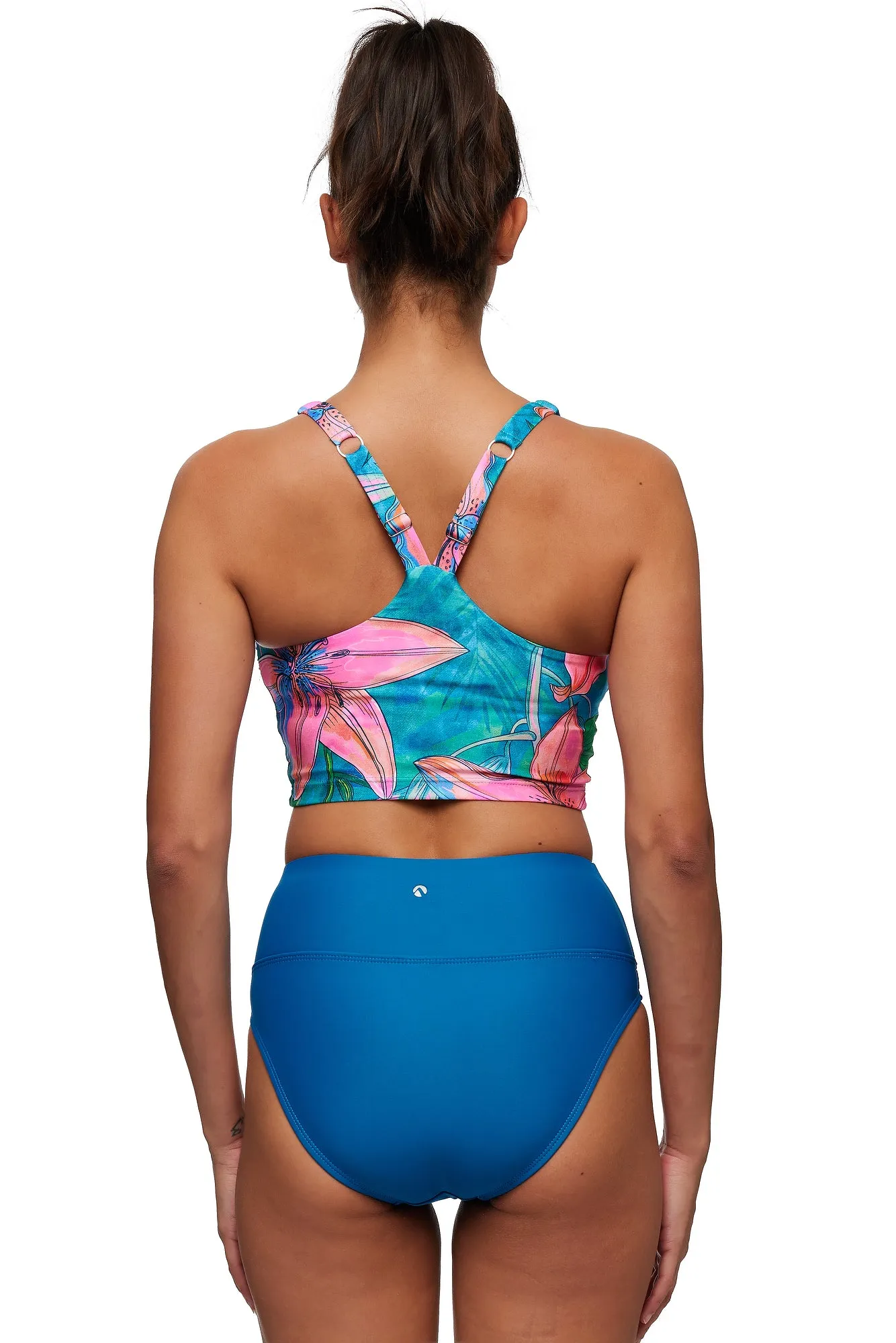 Next Half Moon Kinetic V-Neck Crop Bikini Top