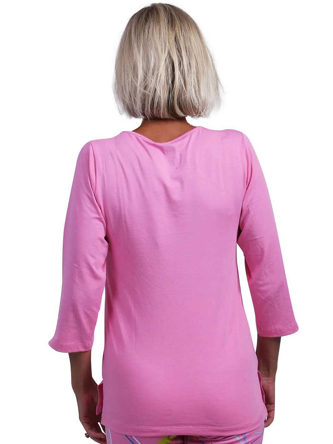 Nicole V-Neck Top Pink