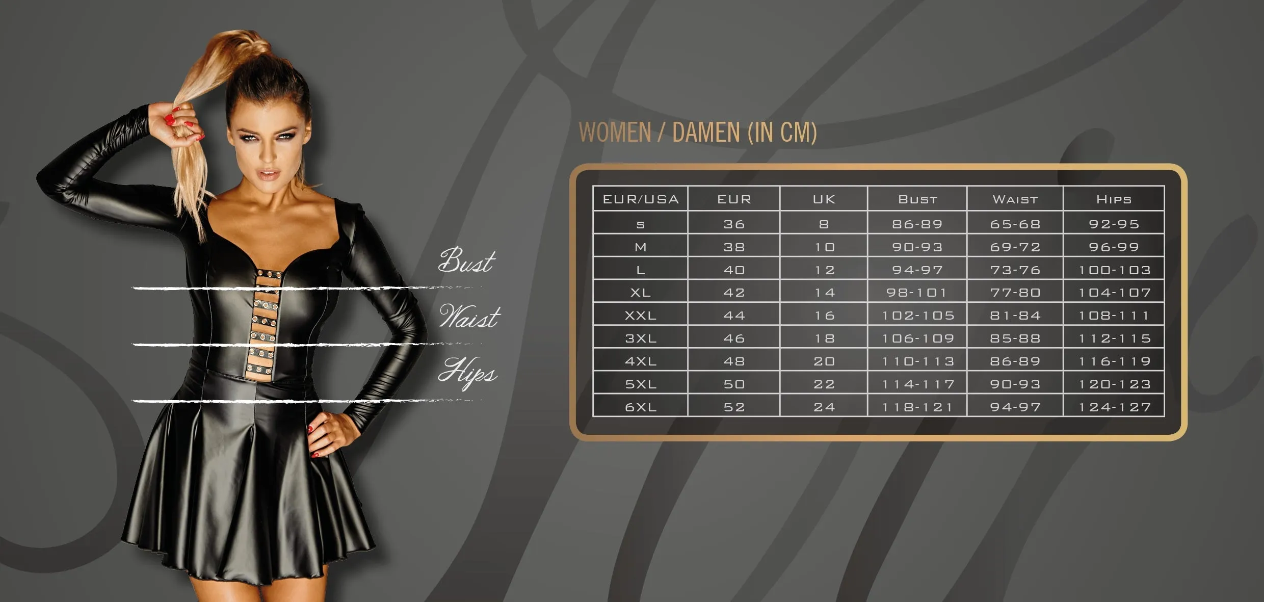 Noir Handmade Powerwetlook Skirt