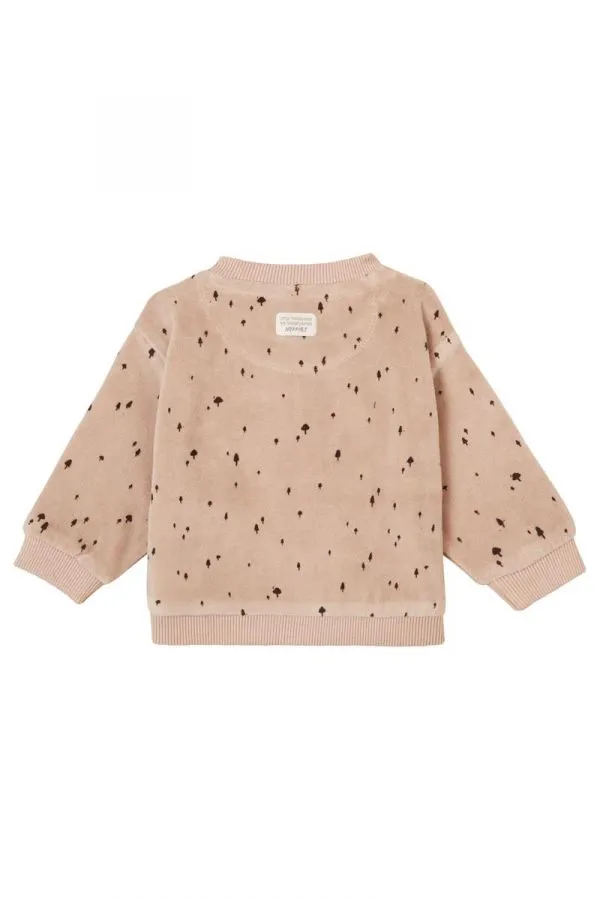 Noppies Baby Long Sleeve Gaspe Sweatshirt - Mushroom