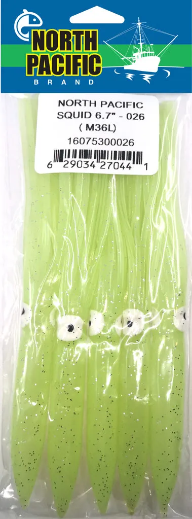 North Pacific Mack Squid 6.7" -026 ( M36L )