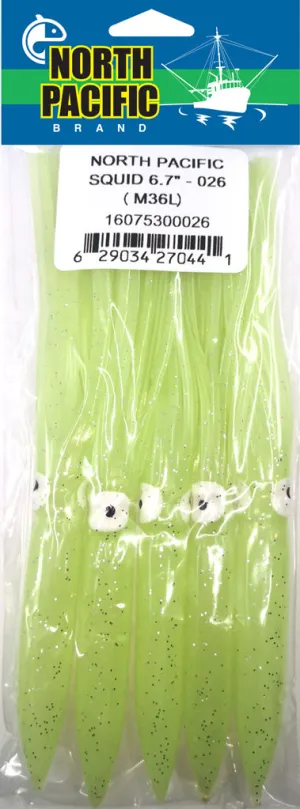 North Pacific Mack Squid 6.7" -026 ( M36L )