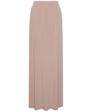 Nude Jersey Pencil Maxi Skirt