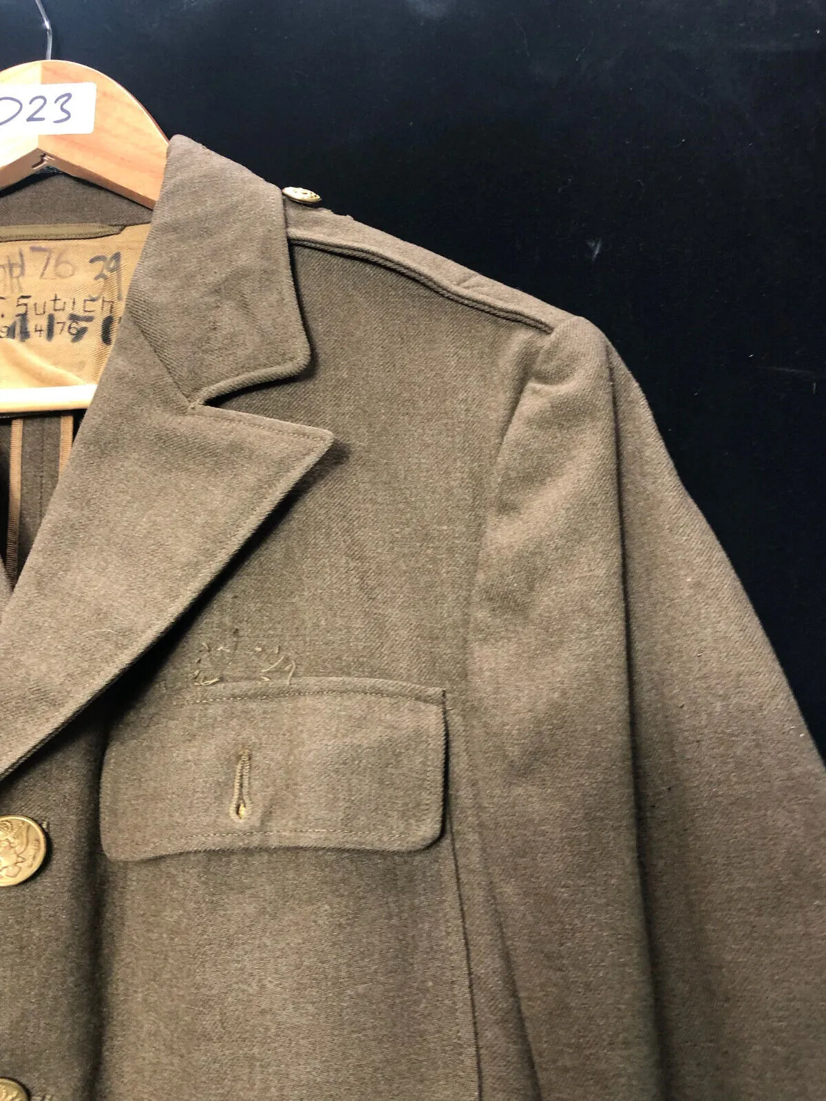 Original WW2 US Army Class A Dress Jacket 1942 - Private Ryan Prop - 39" Regular
