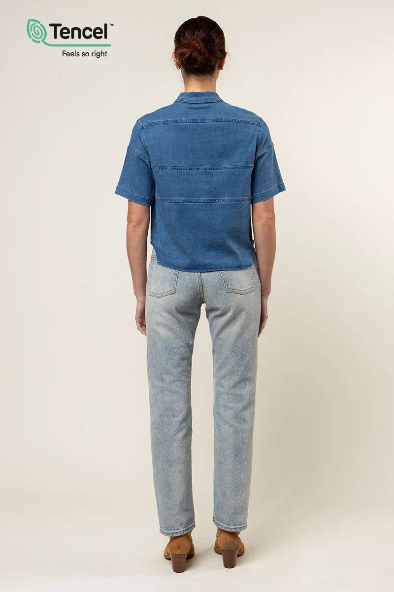 Oversized Utility Tencel™ Blouse