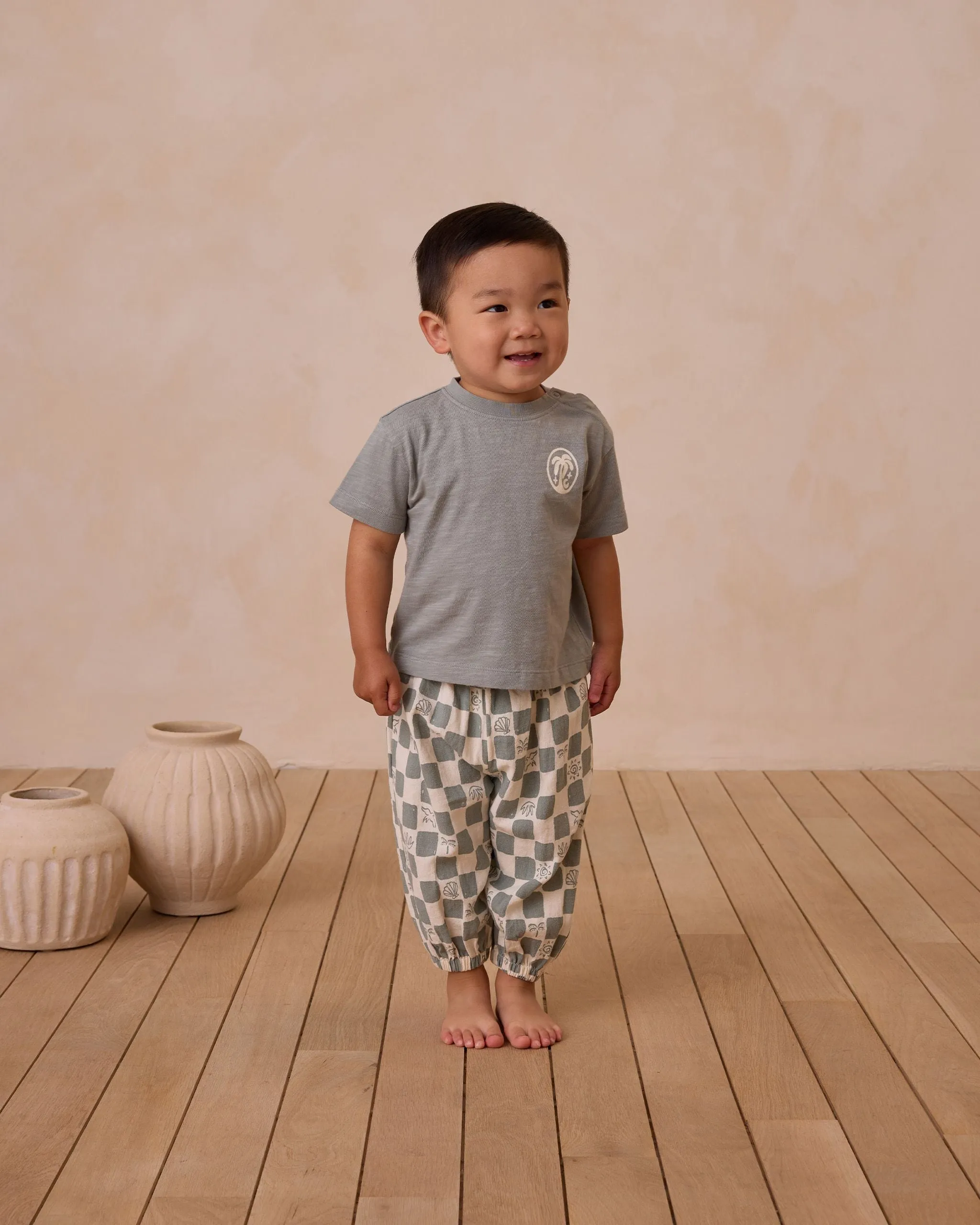 PARACHUTE PANT || COASTAL CHECK