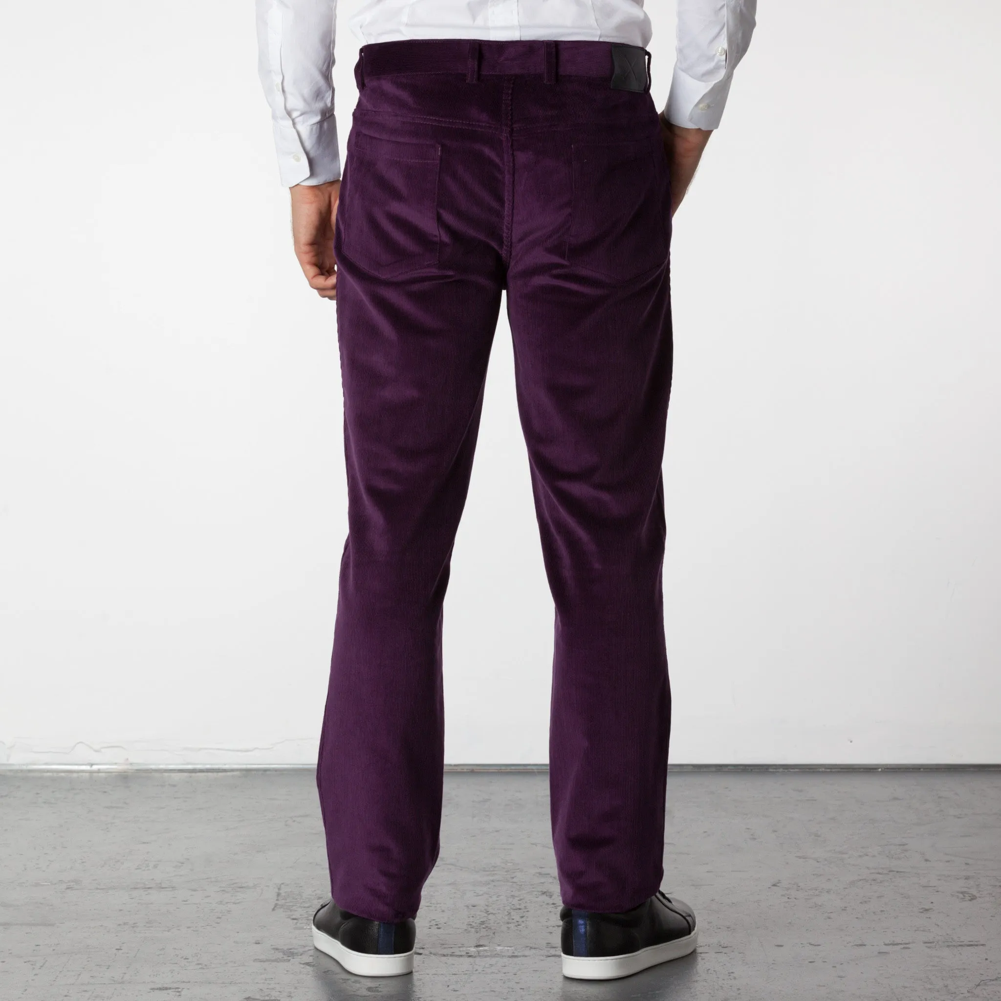 Parker 5 Pocket Corduroy Pants - Plum