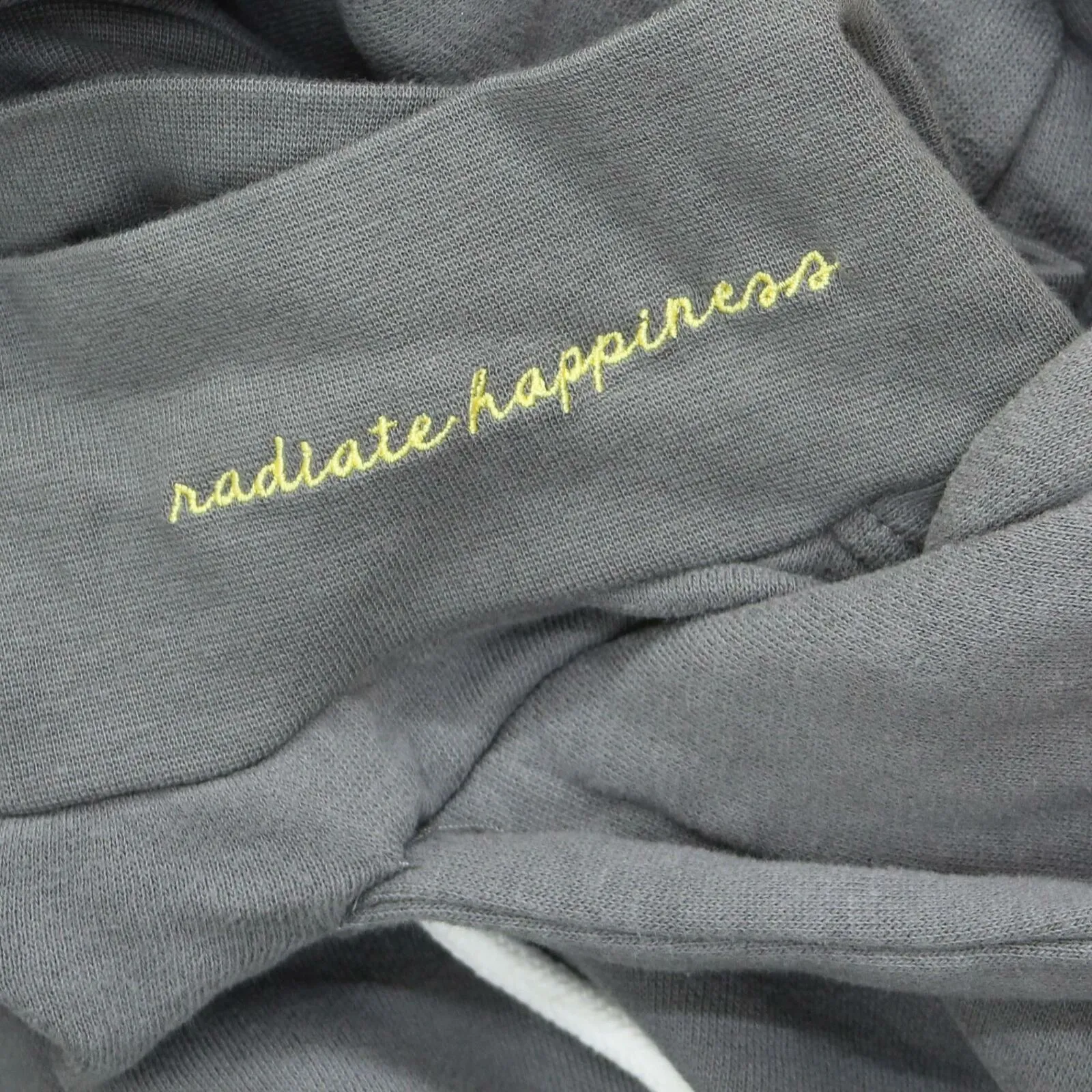 Peace Love World Plus Size Mock Neck Hoodie With Dip Dye Cords