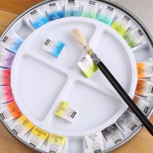 Pebeo Watercolour Half Pan set - 12 or 24 colour tin
