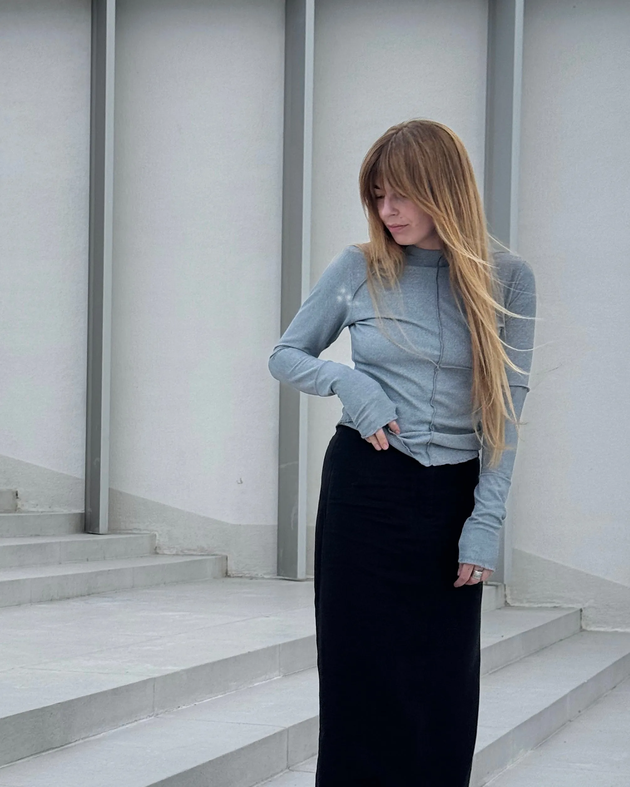 PERFECT LONGSLEEVE in Gray