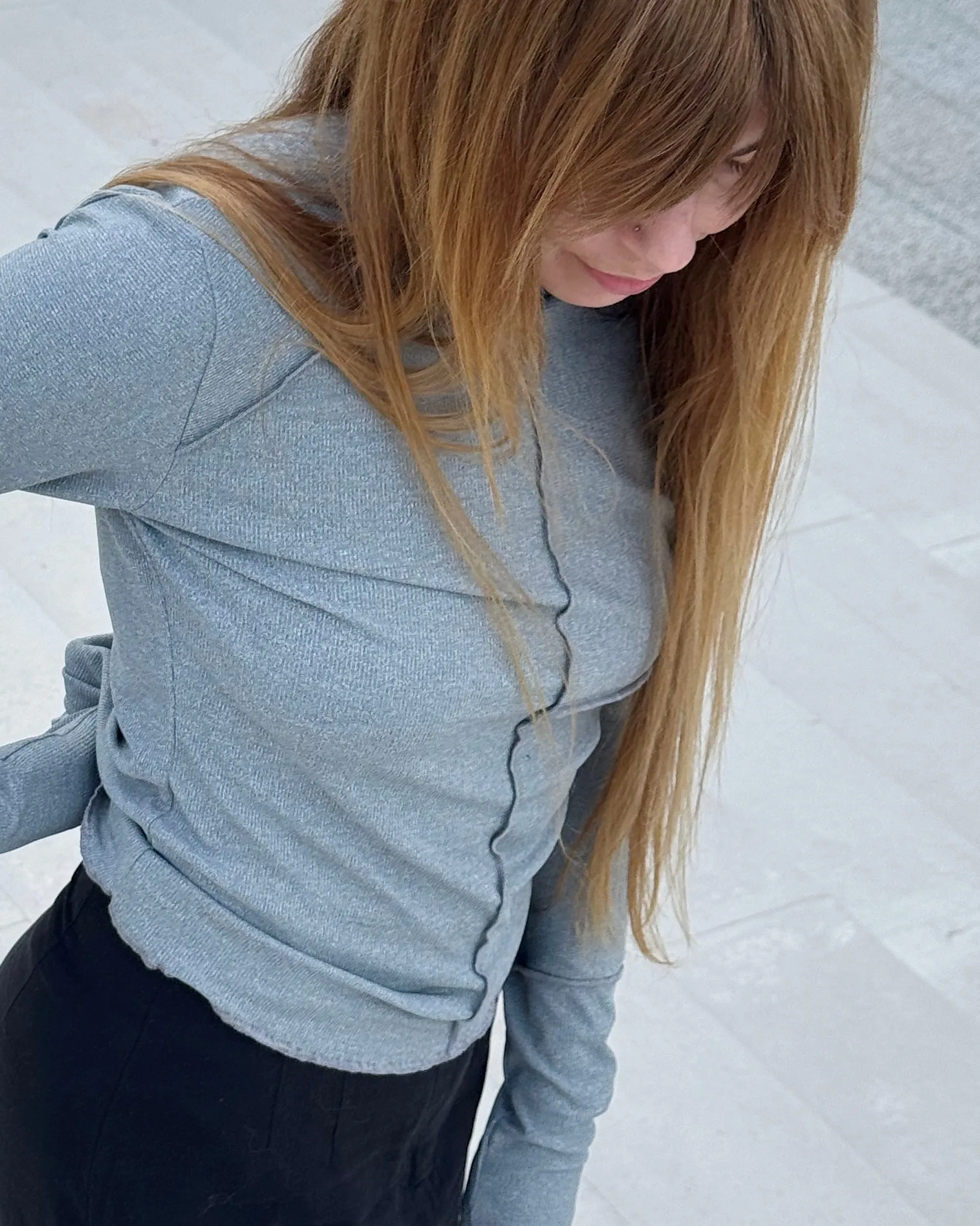 PERFECT LONGSLEEVE in Gray