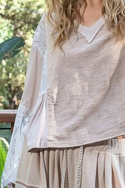 POL Anything But Basic Top- Beige