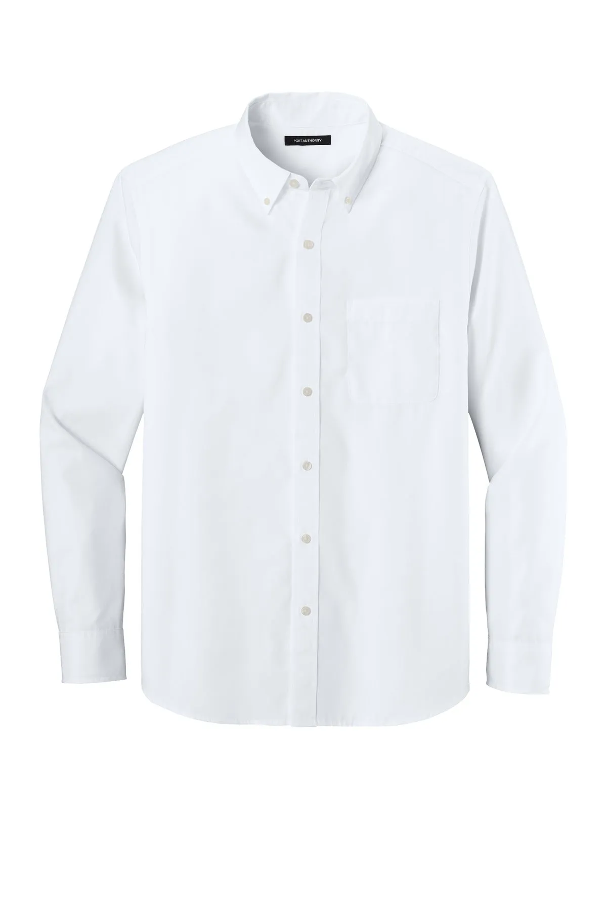 Port Authority Long Sleeve Nailhead Easy Care Shirt W816 White