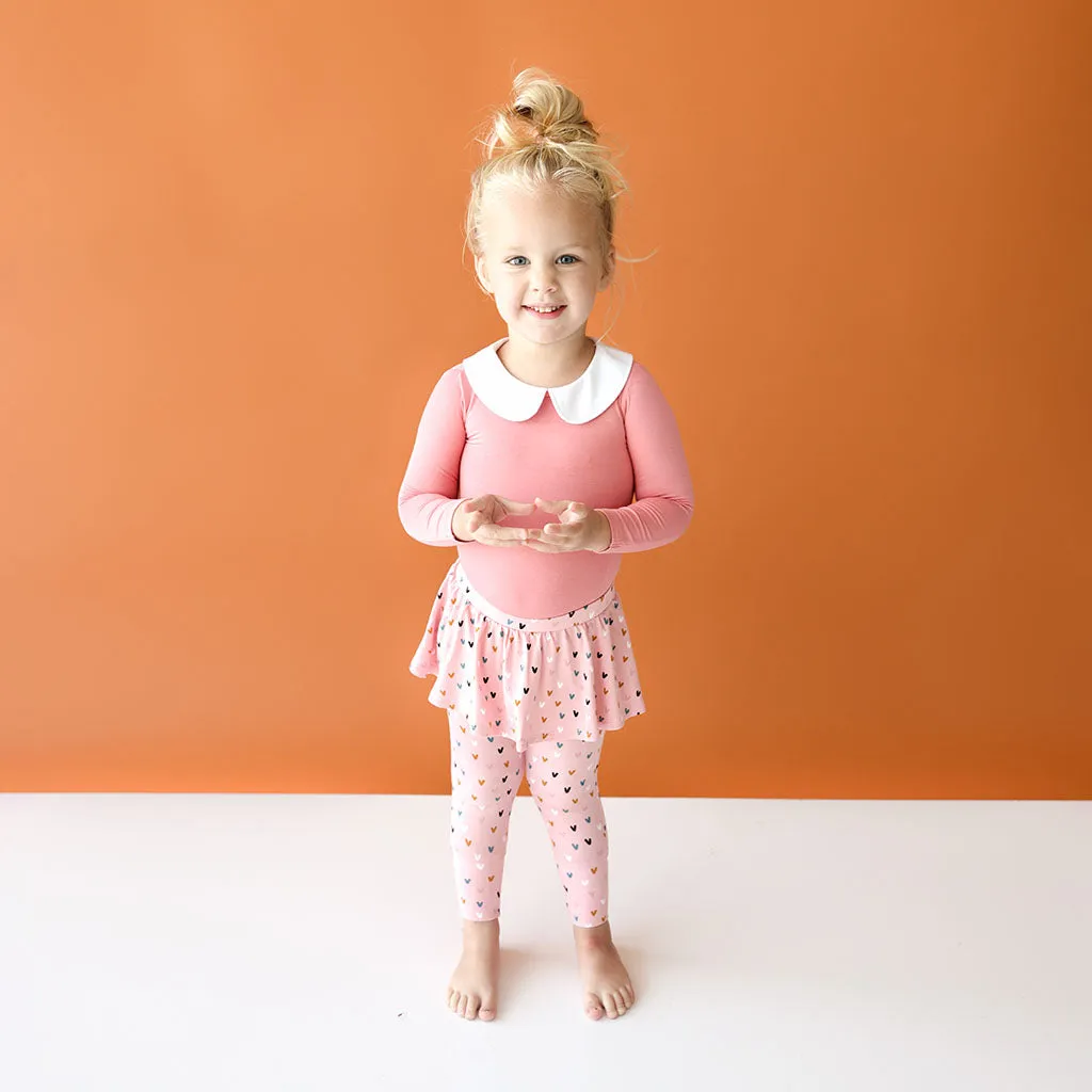 Posh Peanut Cassidy L/S Peterpan Collar Bodysuit & Skirted Legging Set
