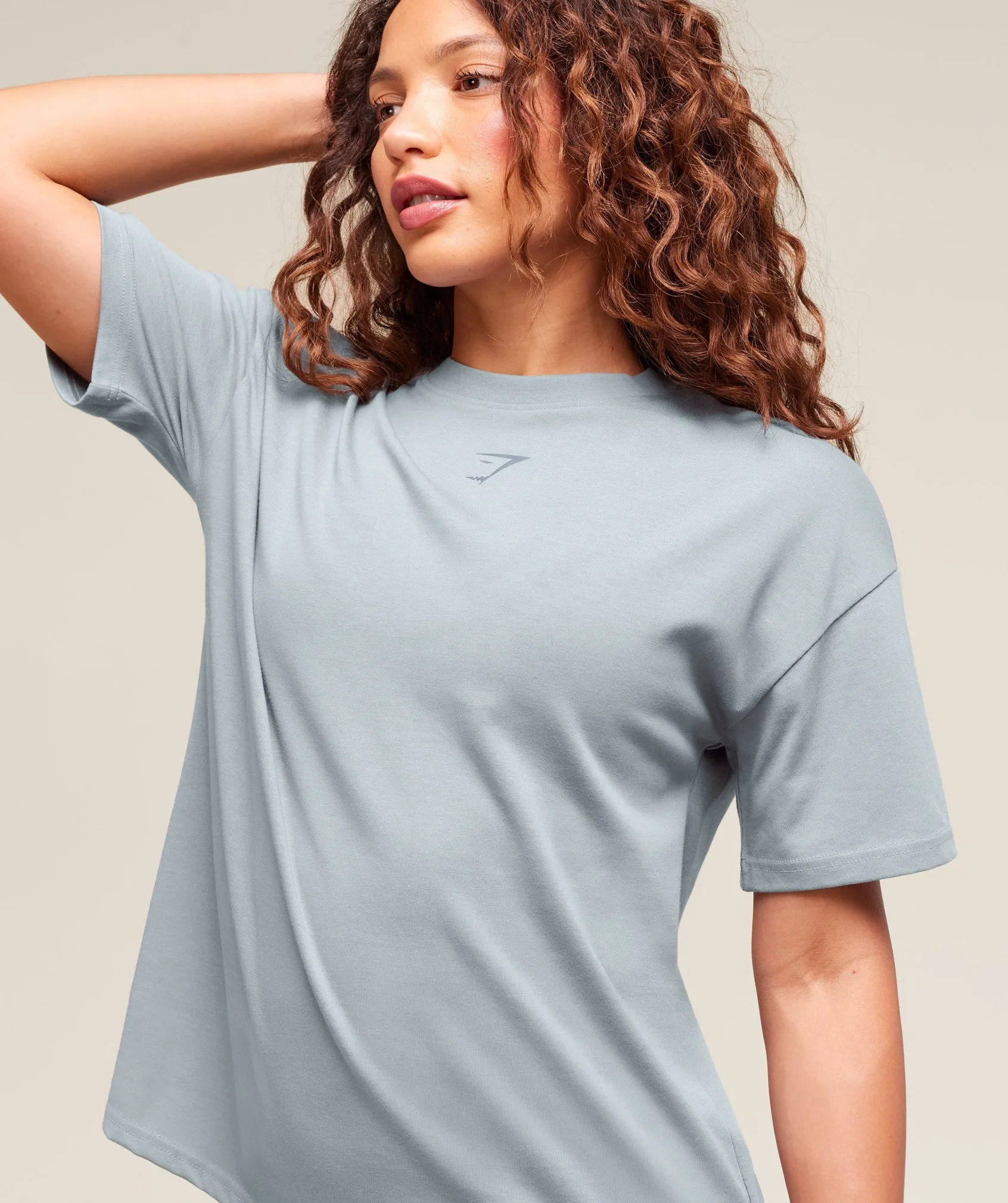 Power Oversized T-Shirt - Denim Grey