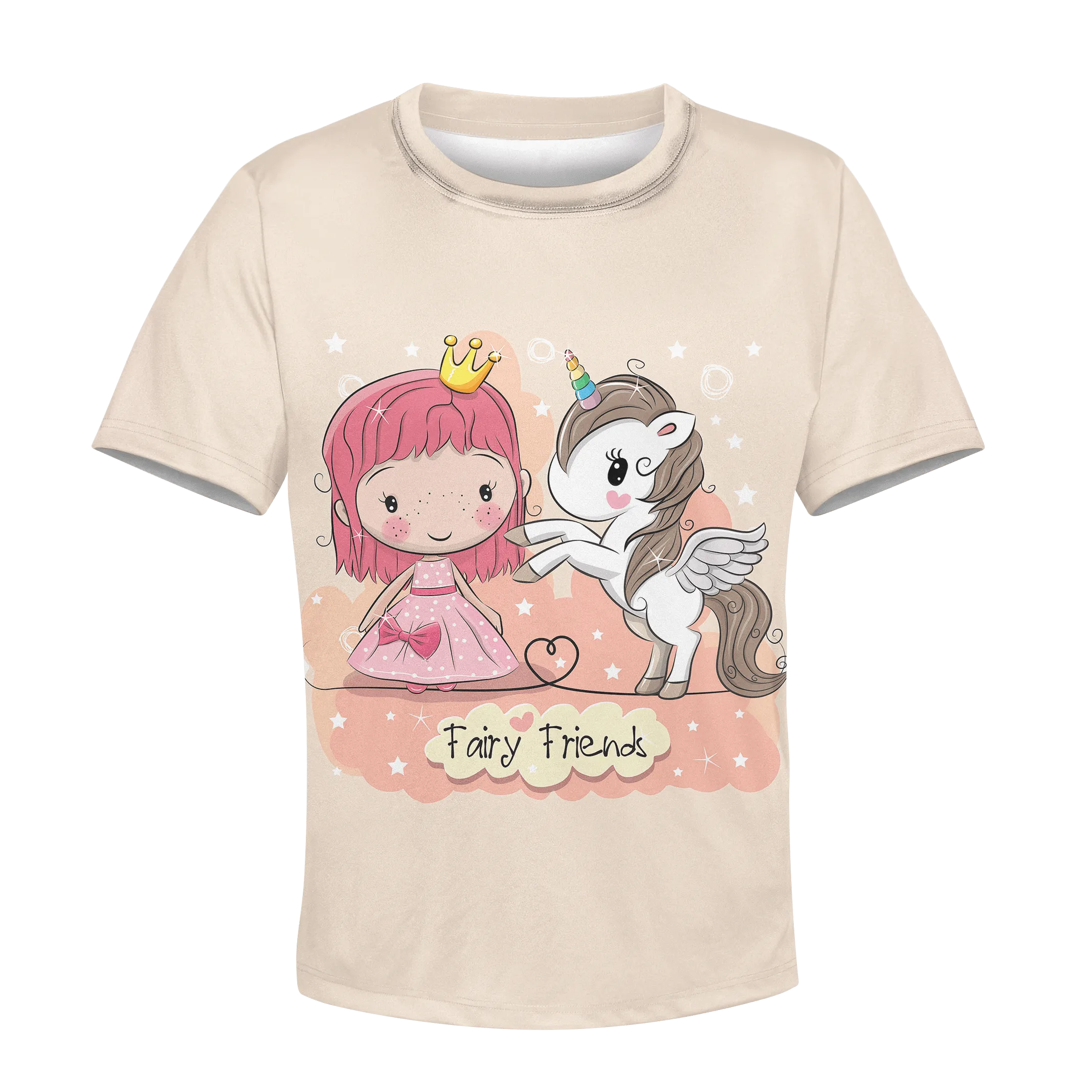 Princess And Unicorn Are Fairy Friends Custom Cosplay Kid Hoodie
