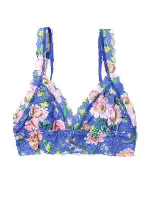Printed Signature Lace Crossover Bralette Happy Place Sale