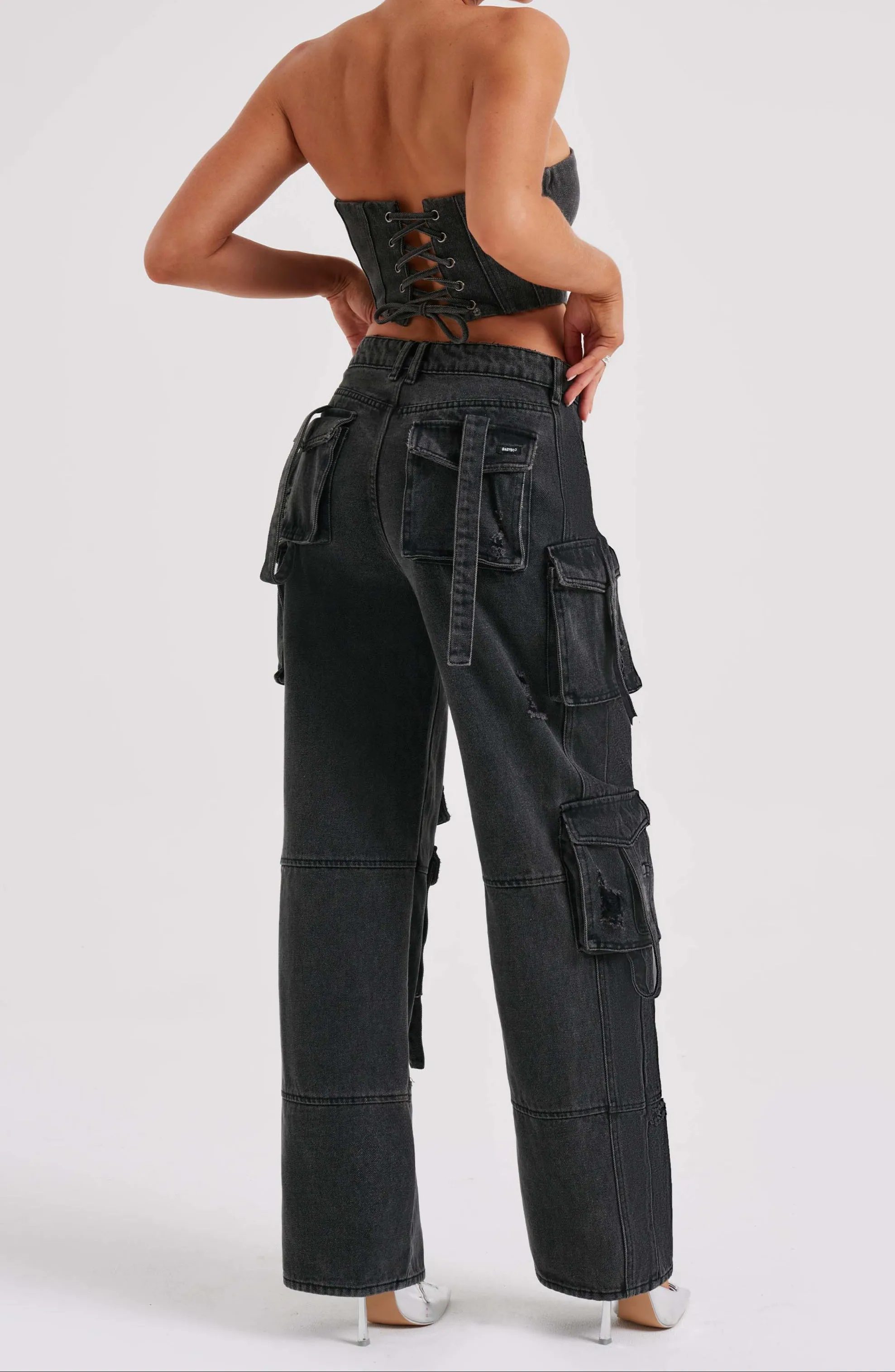 Rafaella Cargo Pants - Black