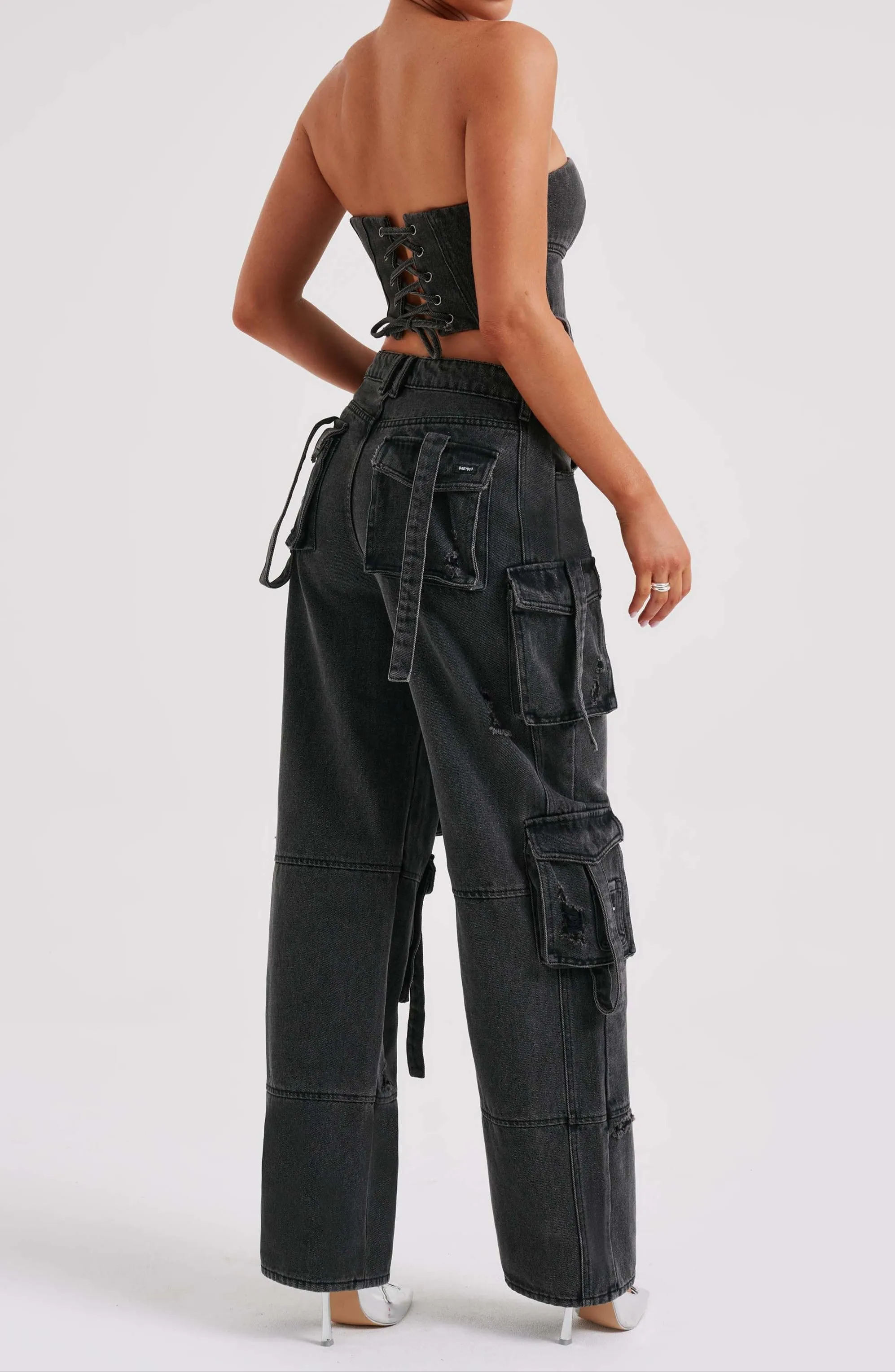 Rafaella Cargo Pants - Black
