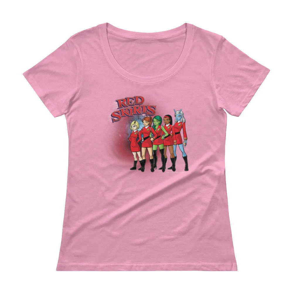 Red Skirts Security Team Scoop Neck T-Shirt