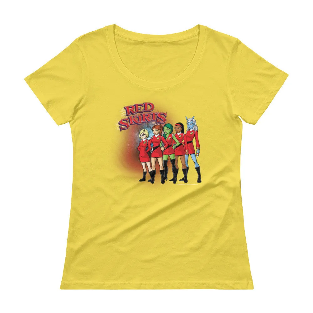 Red Skirts Security Team Scoop Neck T-Shirt