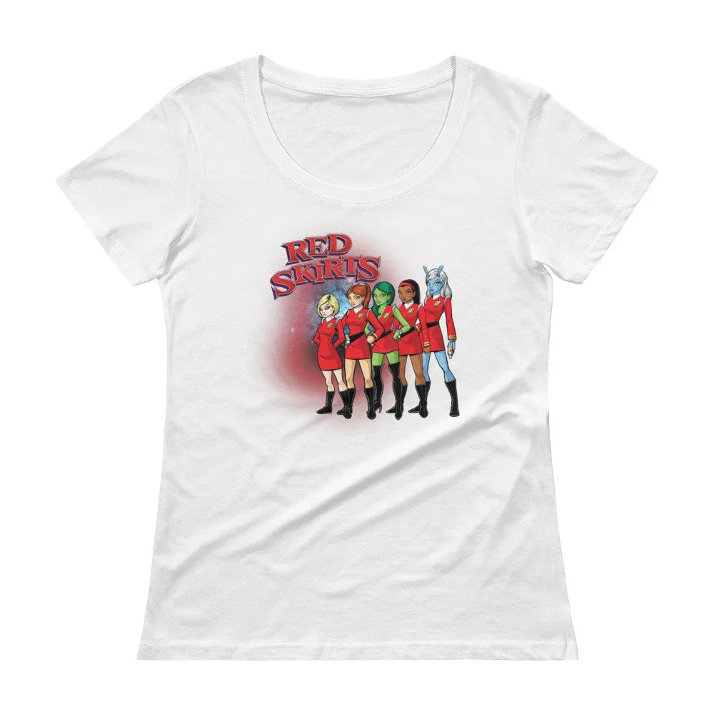 Red Skirts Security Team Scoop Neck T-Shirt