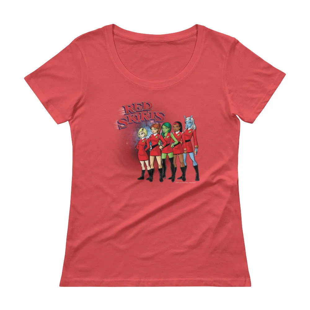 Red Skirts Security Team Scoop Neck T-Shirt
